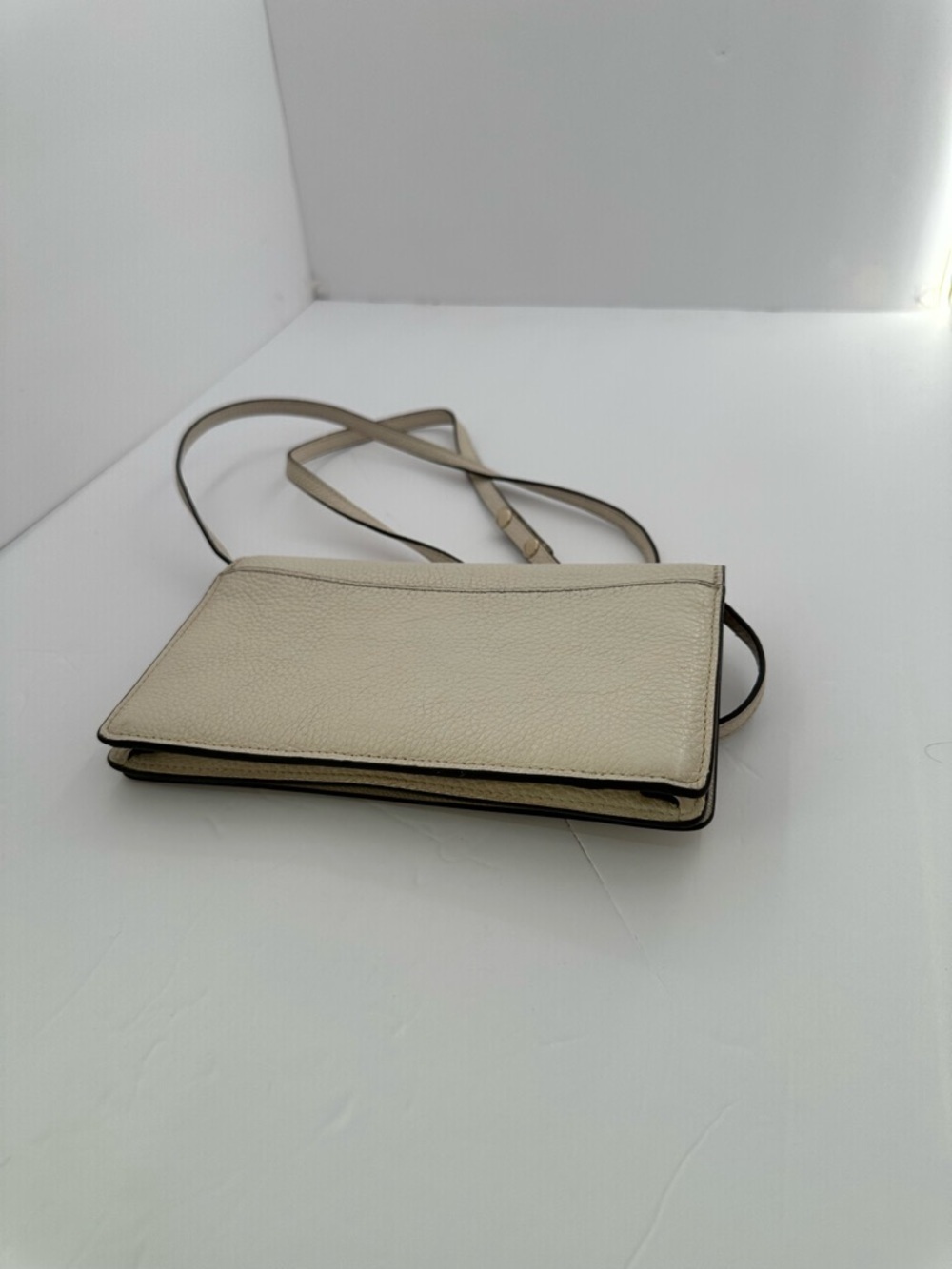 Coach Chalk Pebbled Leather Crossbody with Gold Logo - Picture 4 of 9